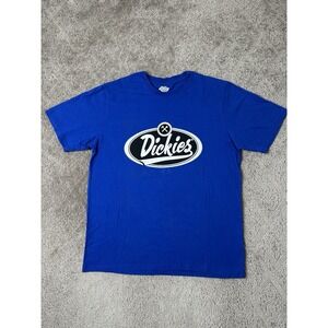 Vintage Tshirt Dickies Y2K Blue Tee Skateboarding,‎ Size M